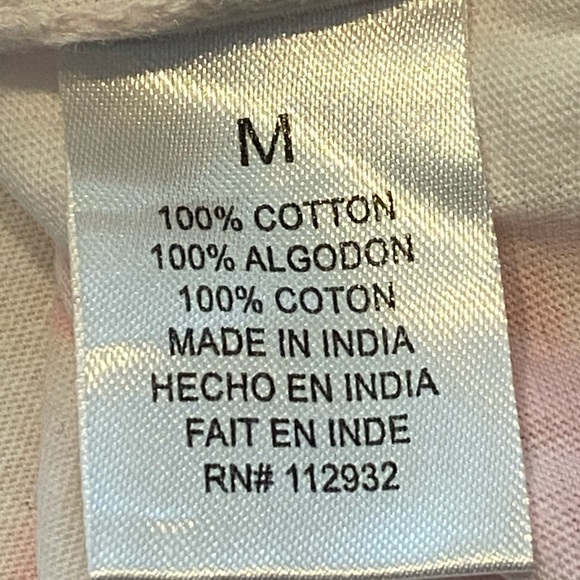 Tie Dye T- Shirt Crop Top Short Sleeve top -100% Cotton Size M - Picture 6 of 6